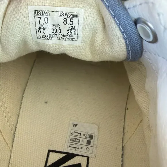 Size 8.5 - Unisex Vans Old Skool Stackform Woven Denim Platform Sneakers Men 7 - Picture 6 of 9